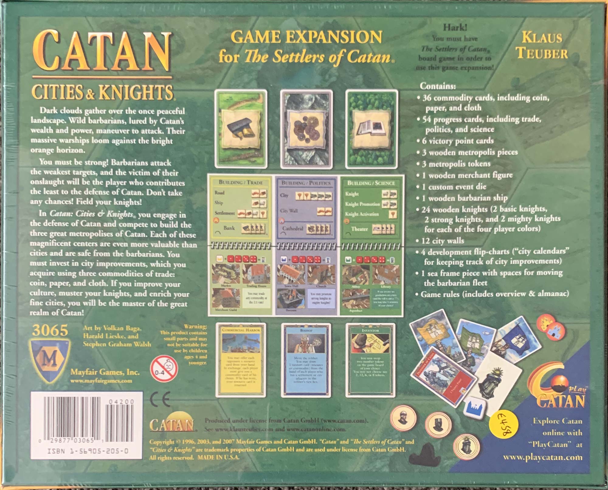 Extra Replacement Pieces for The Settlers of Catan ‐ English 4th Edition 2012 