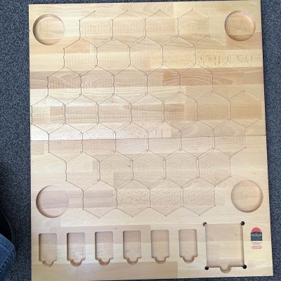 Small Wooden 4 Player Square Board