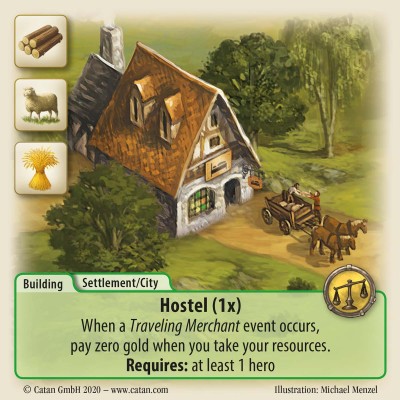 Rivals for Catan: Hostel Cards