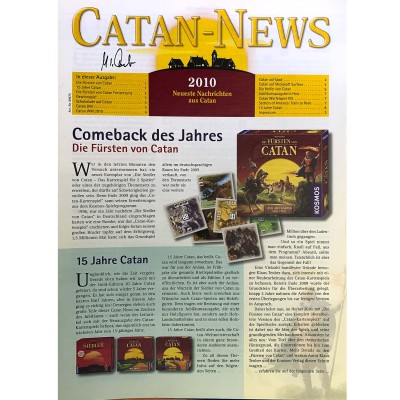 Catan News - 2010 - Last Printed Version - Signed